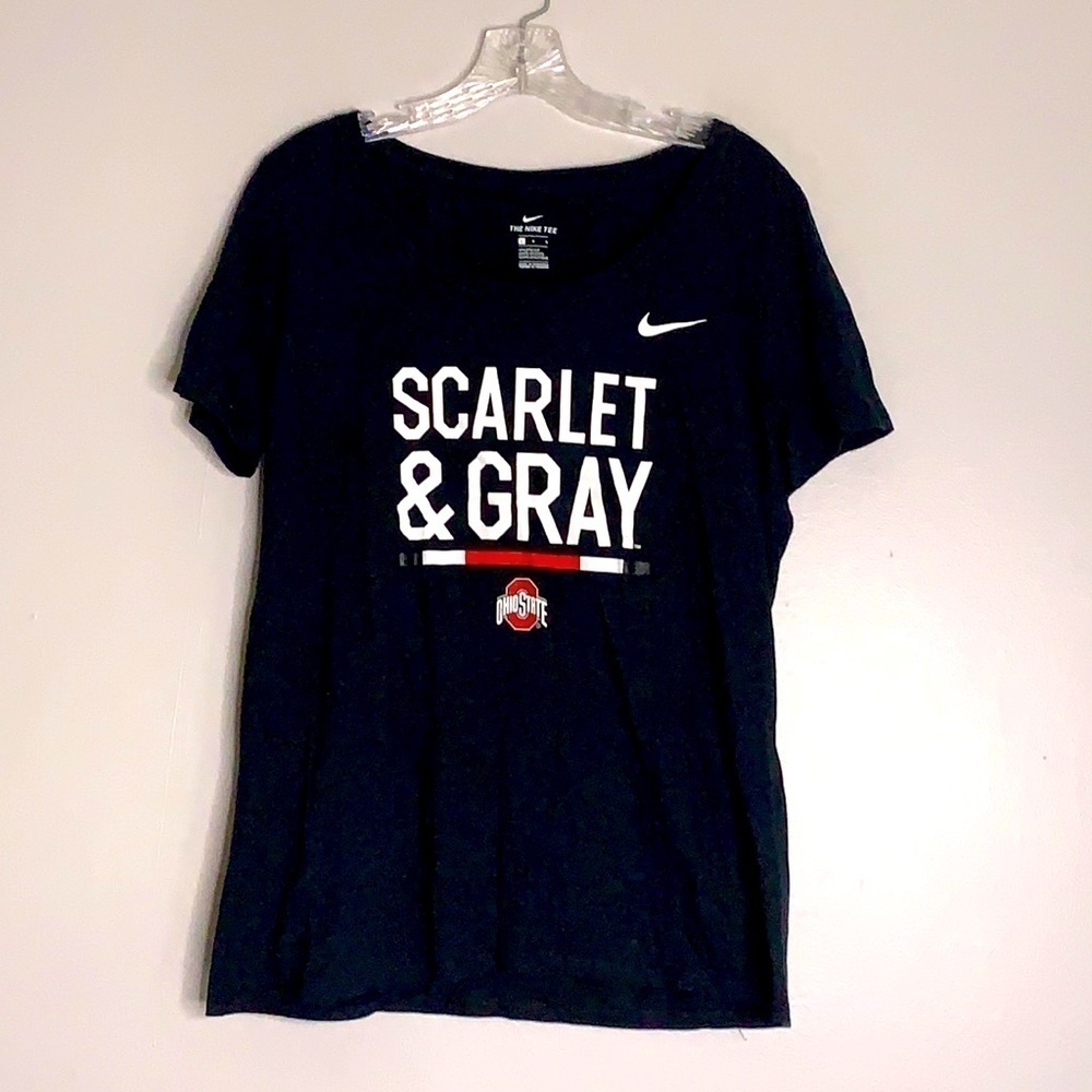 Nike T-Shirt Scarlet & Gray Ohio Short sleeve t-shirt large